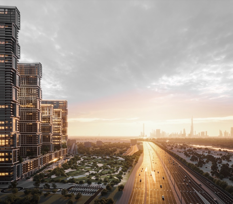 Moderní mrakodrapová rezidence přímo u Dubajského kanálu